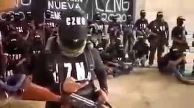 A través de un video, el Cártel Zicuirán Nueva Generación anunció su llegada a Michoacán (Foto: Captura de Pantalla)