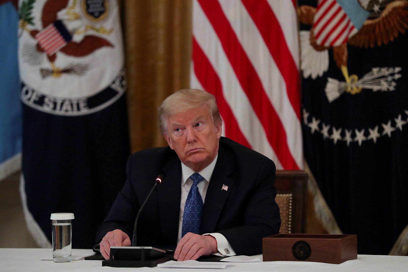 Donald Trump, presidente de Estados Unidos, en la Casa Blanca el 19 de mayo de 2020 (REUTERS/Leah Millis)