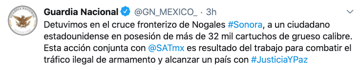 estadounidense detenido sonora mexico 2 balas 200620