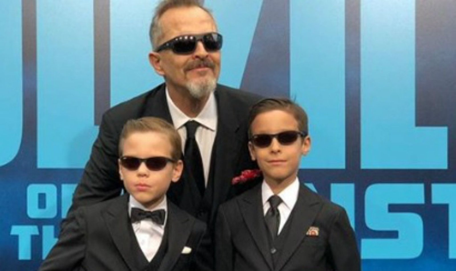 Miguel Bosé compartió varias fotografías junto a Diego y Tadeo (Instagram: miguelbose)