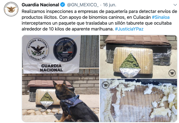 guardia nacional captura droga mexico