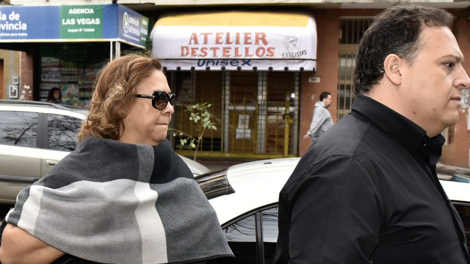 2018: la viuda y el hijo de Escobar en los tribunales de Morón.