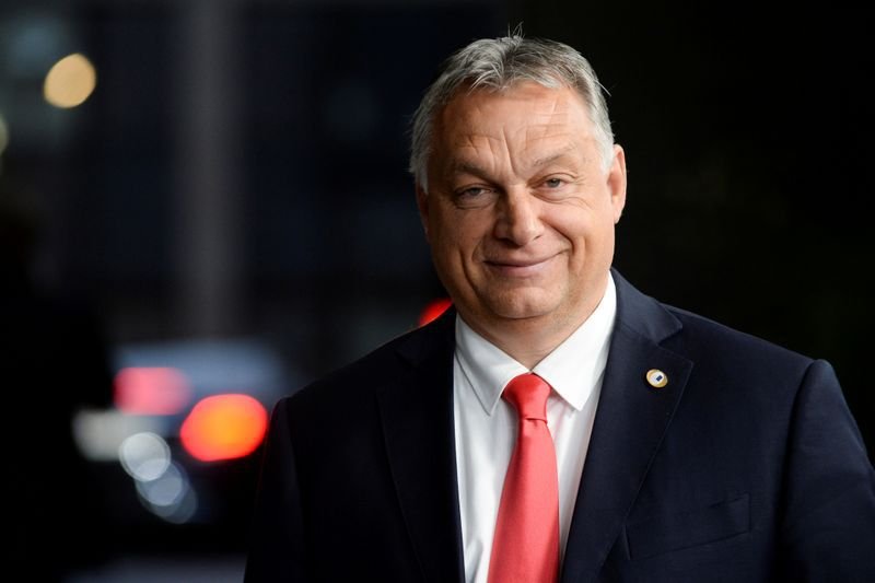 FOTO DE ARCHIVO: El primer ministro de Hungría, Viktor Orbán, a su salida de una reunión de los líderes europeos en Bruselas, Bélgica, el 20 de julio de 2020. REUTERS/Johanna Geron /Pool