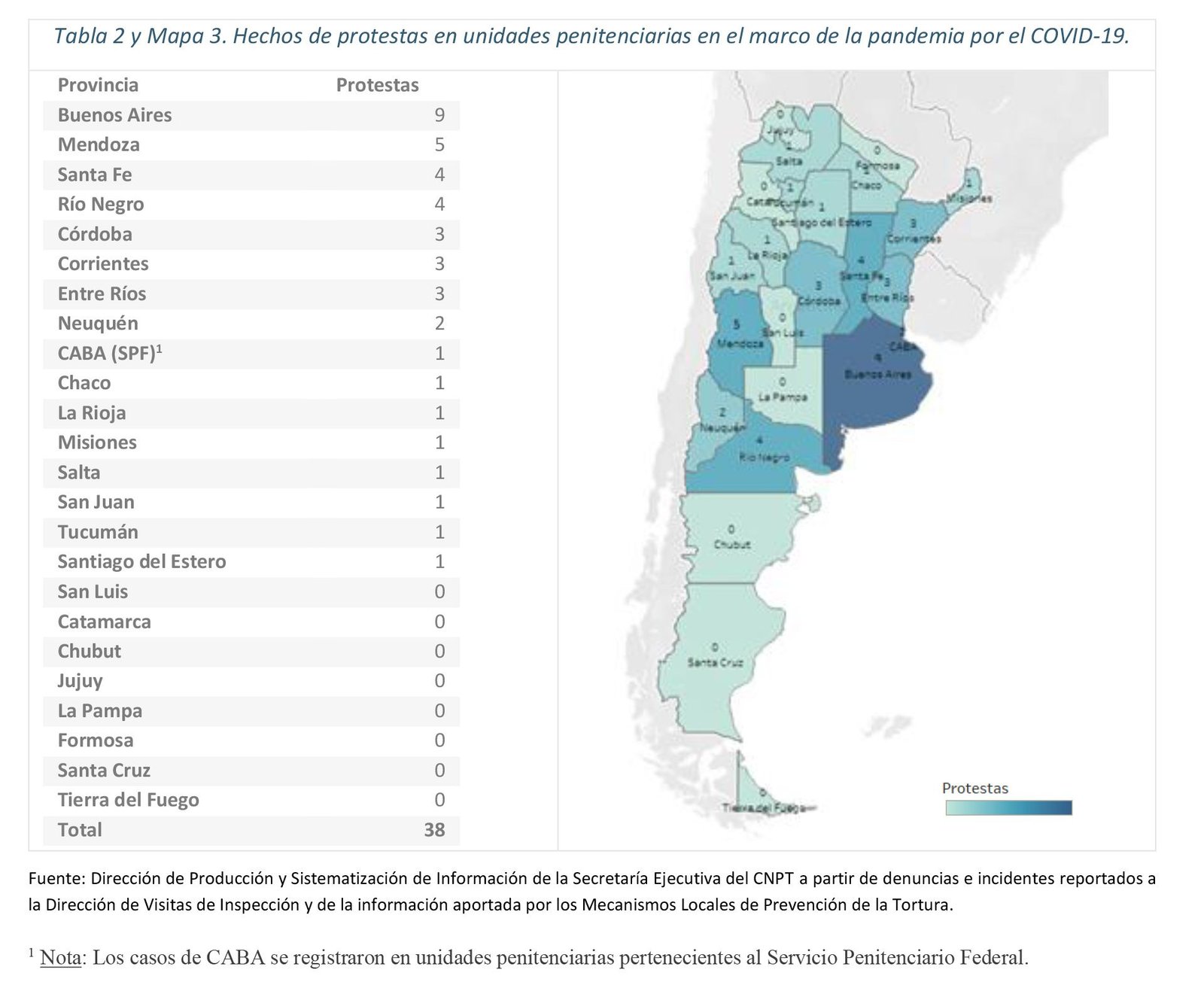 mapa covid cárceles
