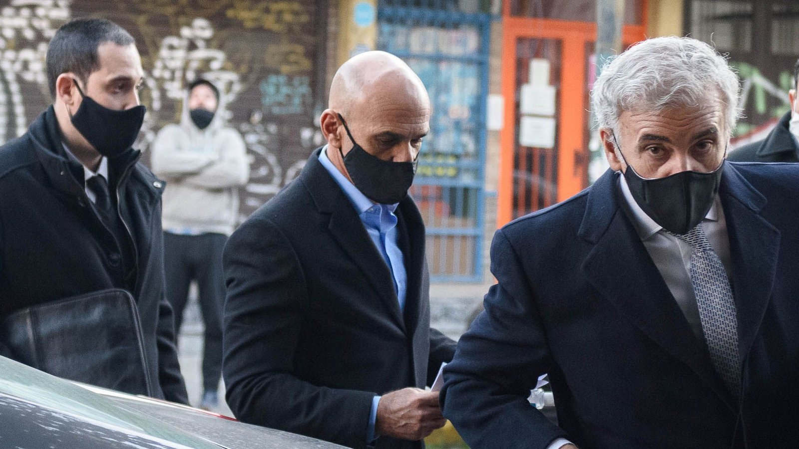 Gustavo Arribas entrando a declarar a los tribunales de Lomas de Zamora 1
