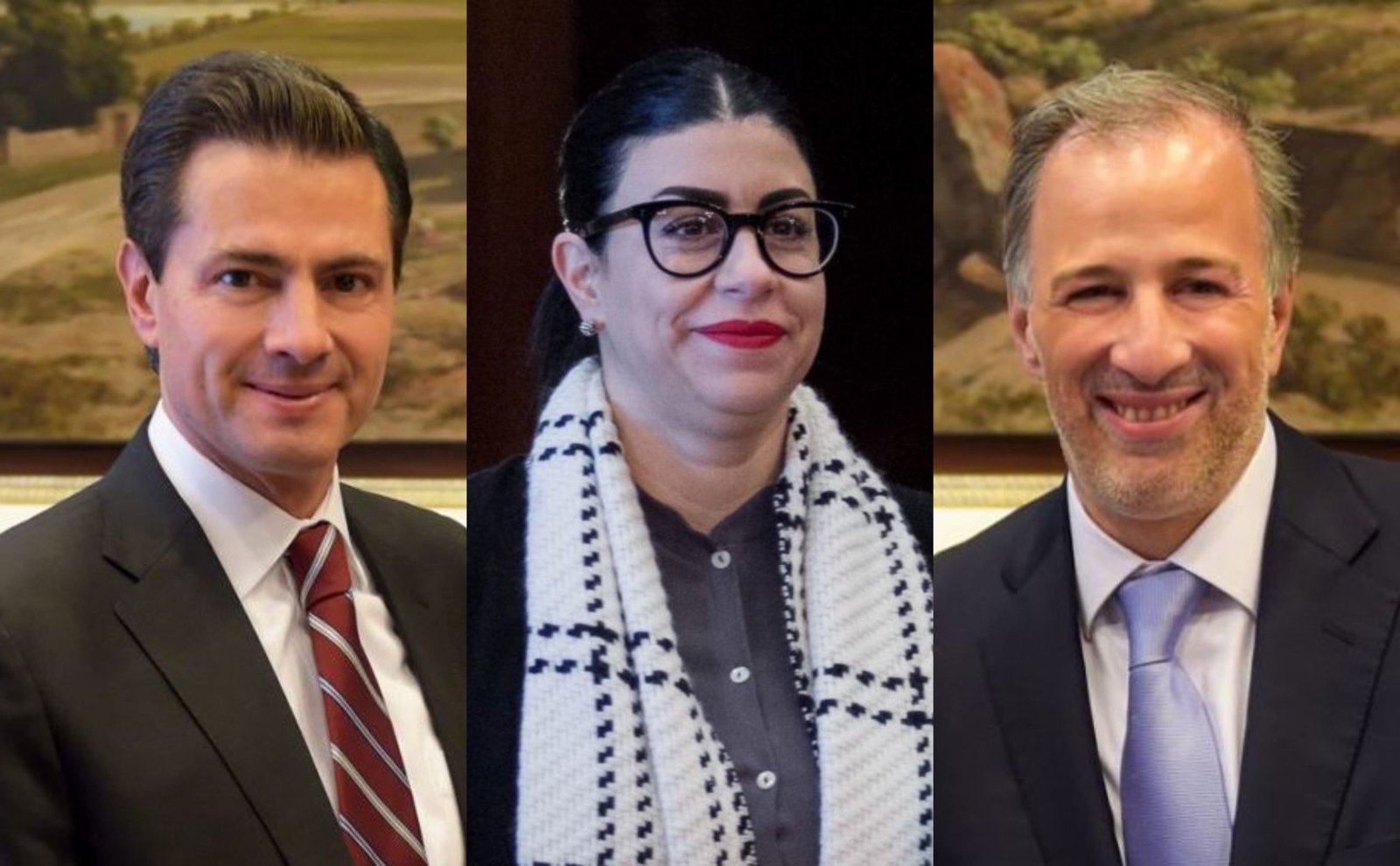 Peña Nieto, José Antonio Meade y la senadora Vanessa Rubio (Foto: Cuartoscuro)