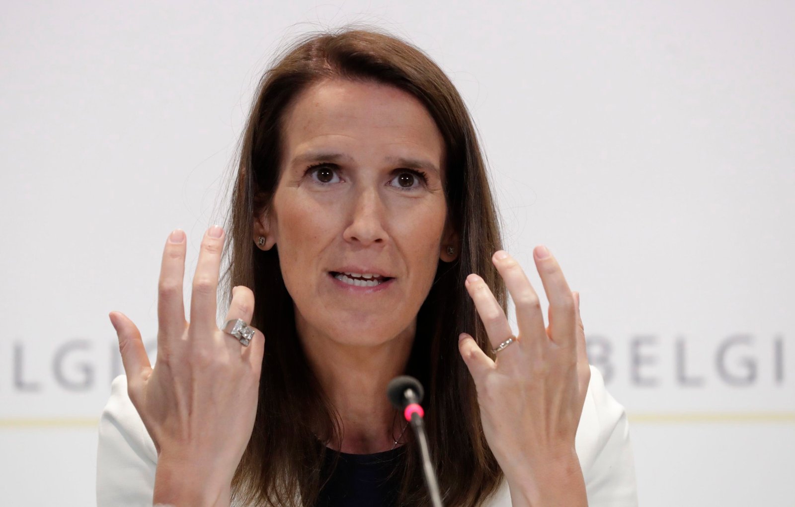 La primera ministra, la liberal francófona Sophie Wilmès. EFE/EPA/OLIVIER HOSLET / Archivo
