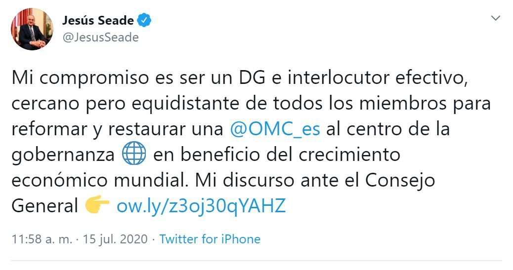 Jesús Seade Twitter