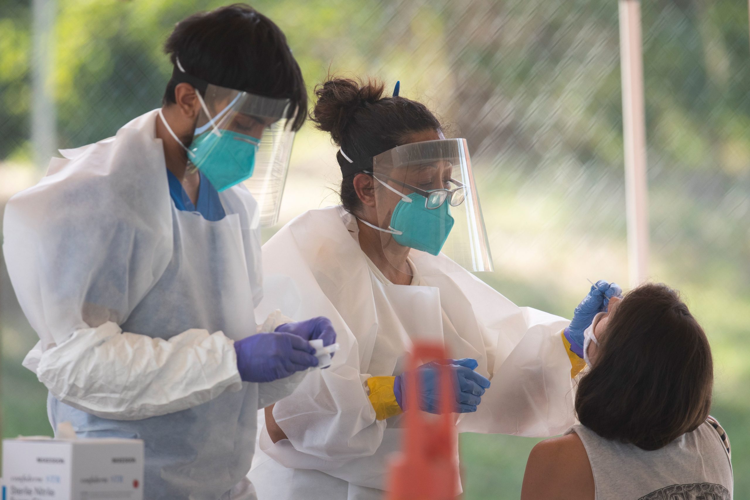 15/07/2020 15 July 2020, US, Austin: Health workers perform a free coronavirus (COVID-19) tests to Austin residents in a public park. Photo: Bob Daemmrich/ZUMA Wire/dpa
POLITICA INTERNACIONAL
Bob Daemmrich/ZUMA Wire/dpa
