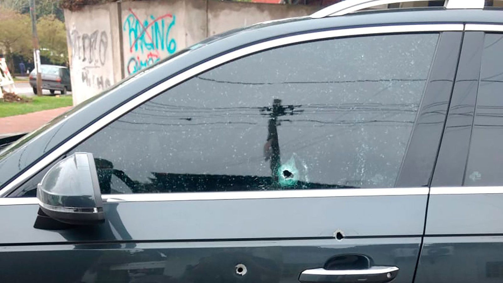 El Audi A4 donde viajaba Guastini.