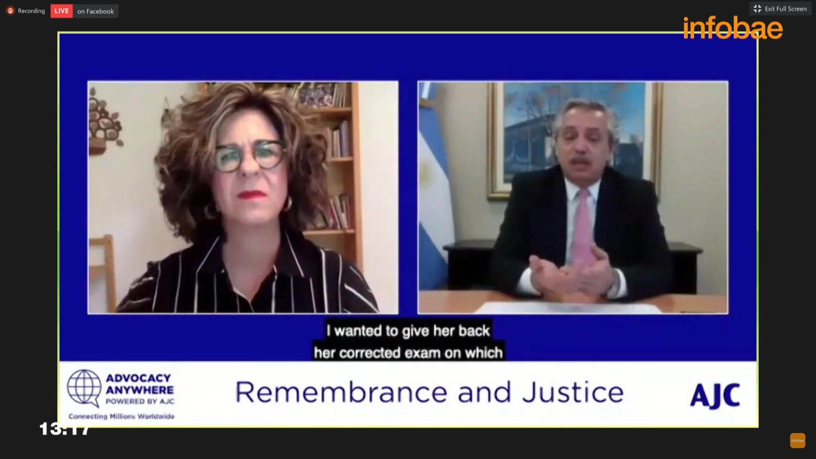 AMIA 26° Aniversario: "Remembranza y justicia" | Alberto Fernández dialoga con CJAT y la AJC