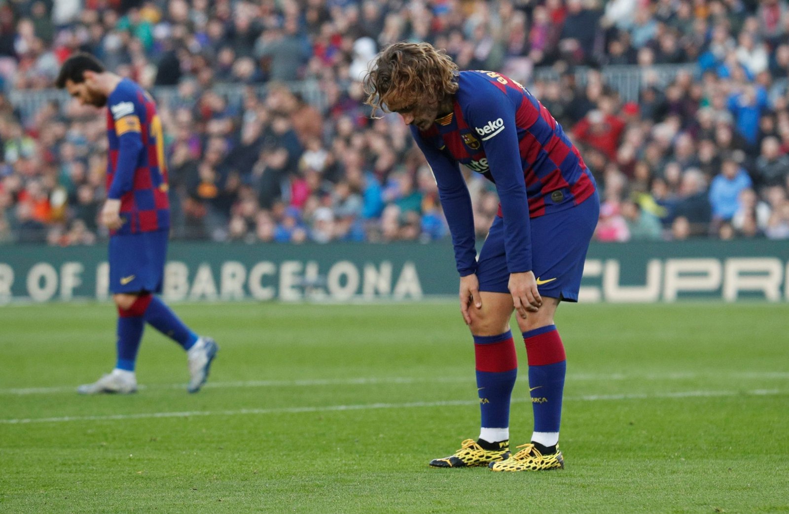 Griezmann ingresó a los 90 minutos - REUTERS/Albert Gea