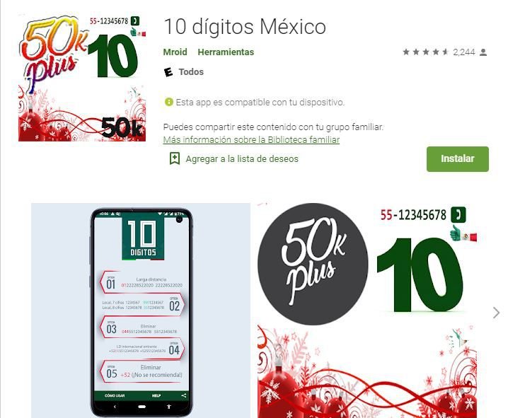 apps 10 digitos contactos