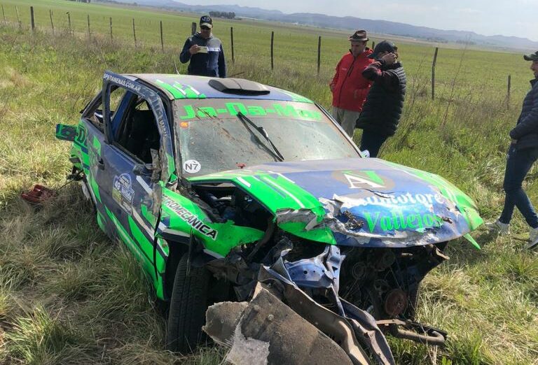 Coronel Pringles: impactante accidente en una carrera de rally