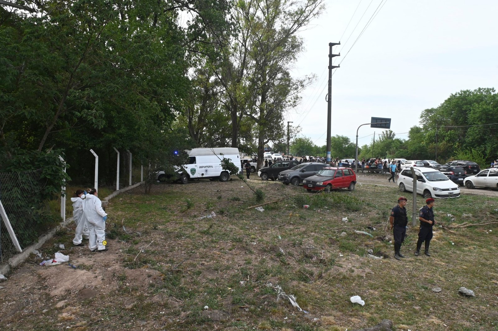 El cuerpo de Cáceres fue encontrado en una zona de pastizales a unas 20 cuadras de la casa de la víctima. (Telam)
