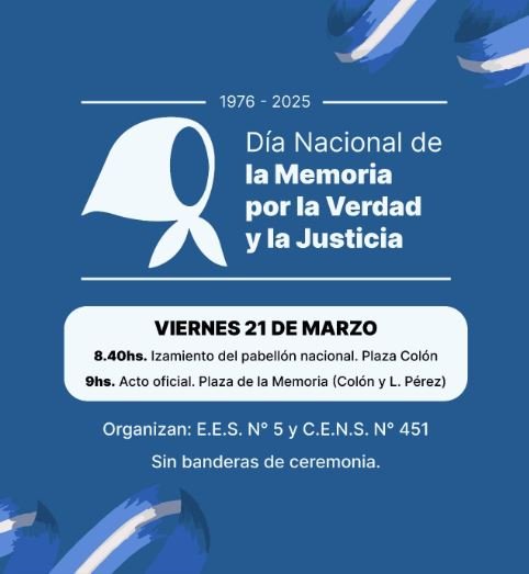 Acto por el Día Nacional de la Memoria por la Verdad y la Justicia ...