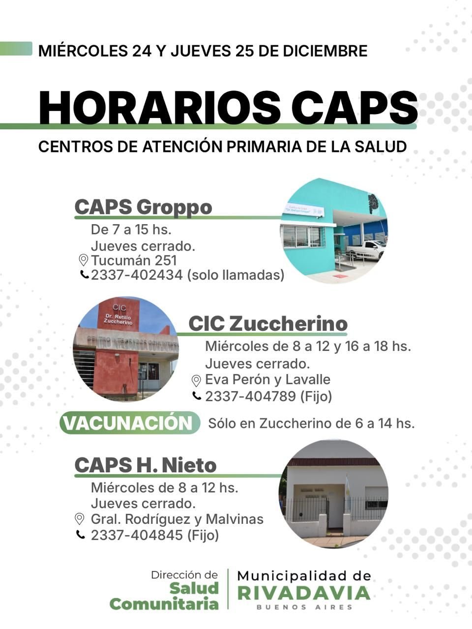 Atención de los Centros de Salud durante las fiestas - Master News