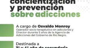 “Rivadavia Elige Vivir”: convocan a una jornada abierta de prevención y concientización sobre adicciones