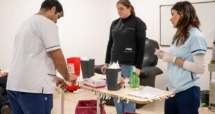 Exitosa campaña de donación de sangre: 110 vecinos participaron de la segunda colecta del año en Rivadavia
