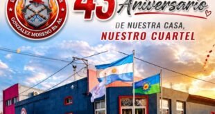 Bomberos Voluntarios de González Moreno celebran 43 años de servicio a la comunidad