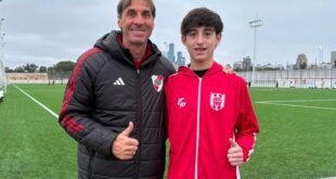 Promesa del fútbol rivadaviense: Juan María Rupp prueba suerte en River Plate