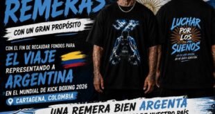Roberto Leguizamón lanzó una campaña solidaria con remeras para financiar su viaje al Mundial de Kick Boxing 2026