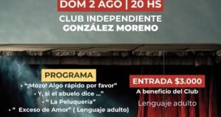 El Taller Municipal de Teatro llega a González Moreno con una función solidaria