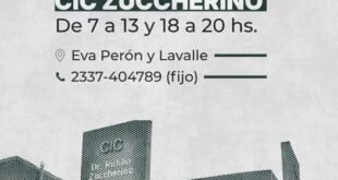 El CAPS Zuccherino modifica su horario de atención durante septiembre