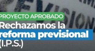 Somos Rivadavia expresó su rotundo rechazó a la reforma previsional y exigió el pago de la deuda de ANSES al IPS