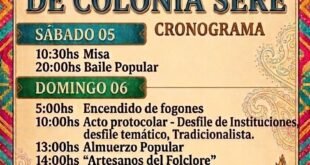 Colonia Seré celebra su 123° aniversario con un fin de semana de festejos
