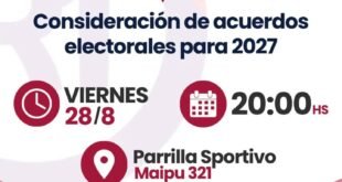 Rivadavia Primero convoca a una asamblea partidaria para definir el rumbo hacia 2027