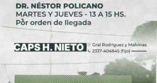 El CAPS H. Nieto incorpora atención de Pediatría desde septiembre