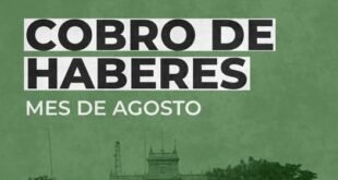 La Municipalidad de Rivadavia informó el cronograma de pago de los haberes de agosto