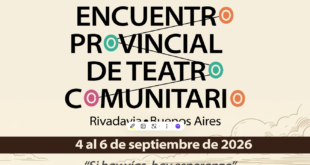 Rivadavia será sede de un gran Encuentro Bonaerense de Teatro Comunitario