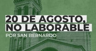 20 de agosto: día no laborable en Rivadavia por la celebración de San Bernardo
