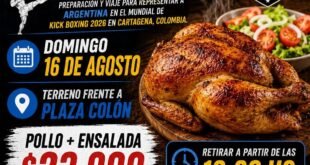 Roberto Leguizamón organiza una gran pollada para financiar su viaje al Mundial de Kick Boxing 2026