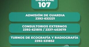 Teléfonos útiles del sistema de Salud de Rivadavia