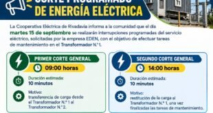 Dos cortes programados de energía afectarán América este martes