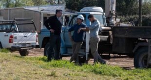 Más iluminación para Fortín Olavarría: ya colocaron nuevas columnas y cabezales LED