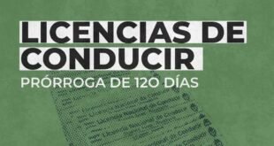 Prorrogan por 120 días las licencias de conducir profesionales