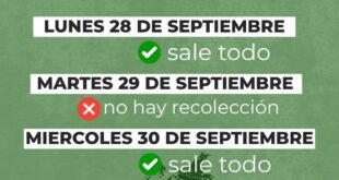 Feriado del 30 de septiembre: cómo será la recolección de residuos en Rivadavia