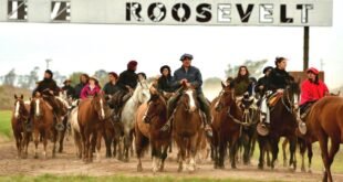 Roosevelt recibió a la Cabalgata Cándido Mansilla en su tercer día