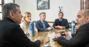 Autoridades del colegio de abogados de Trenque Lauquen se reunieron con Juanci Martínez en América