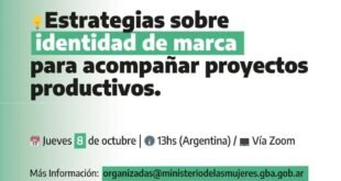 Invitan a mujeres emprendedoras de la Región Cuarta a participar de un taller sobre identidad de marca