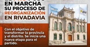El PRO puso en marcha su proceso de reorganización en Rivadavia con el objetivo de transformar la provincia y el distrito