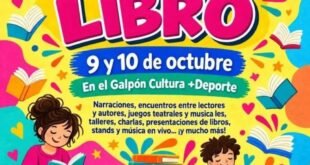 La 4ª Feria del Libro en Rivadavia propone una jornada con literatura, talleres y música
